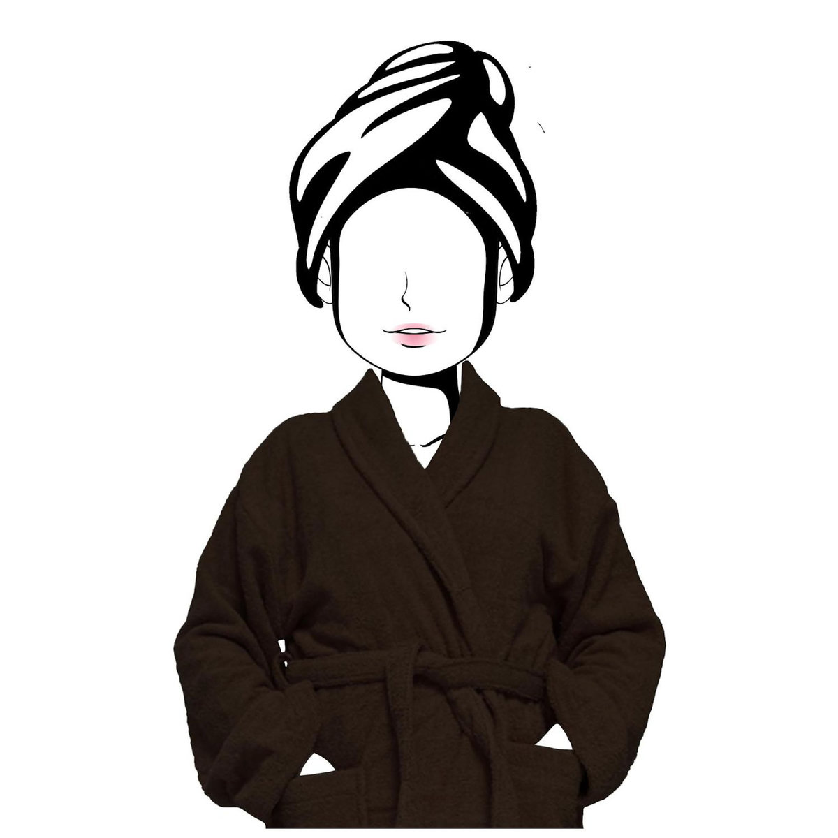 SOLEIL D'OCRE Peignoir en coton 500gr/m2 LAGUNE, par Soleil d'Ocre