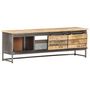 Voir la diapositive 4 : VIDAXL Meuble TV 120 x 30 x 40 cm Bois massif de manguier
