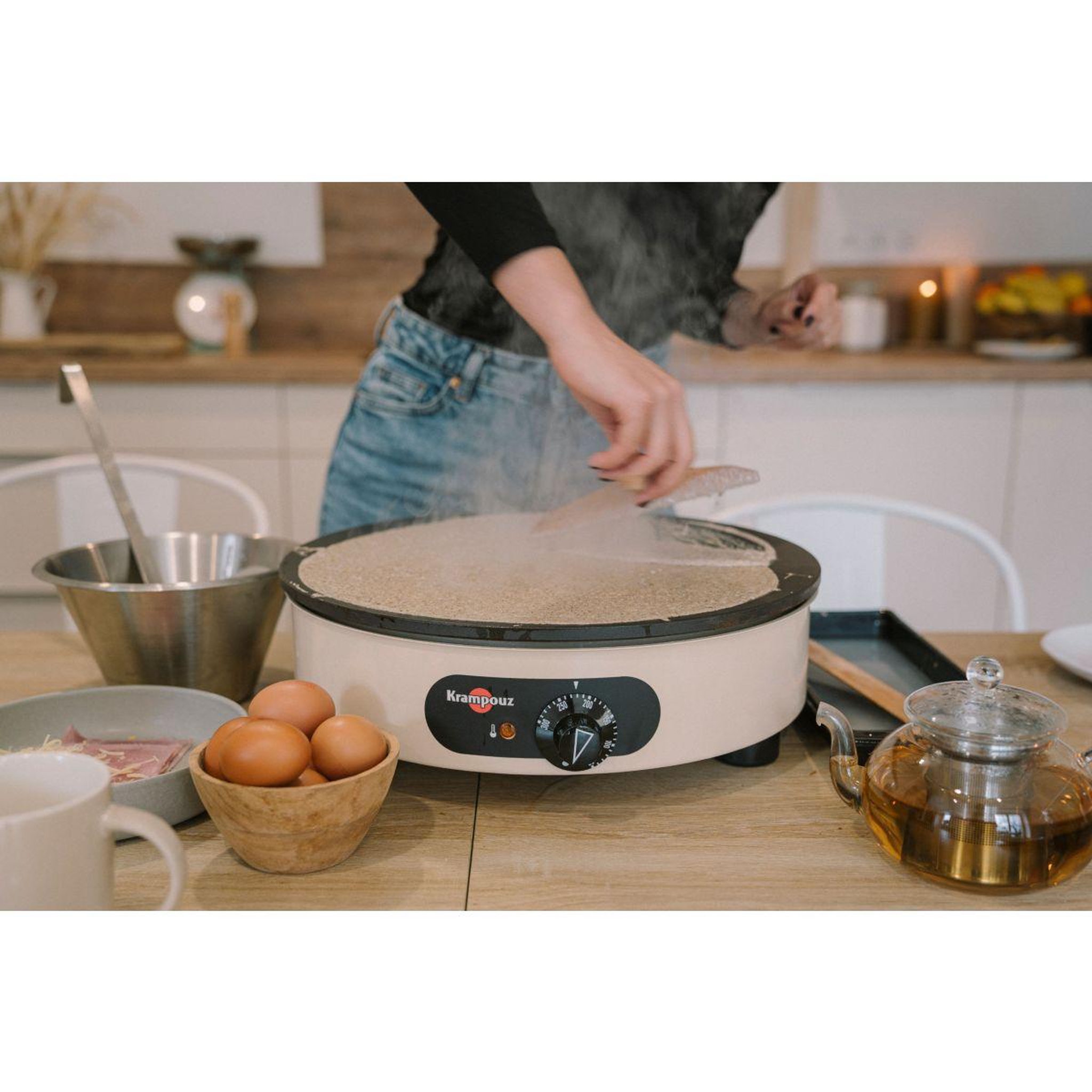 Voir la diapositive 3 : KRAMPOUZ Crêpière Electrique Armen CFAR4AA-KR