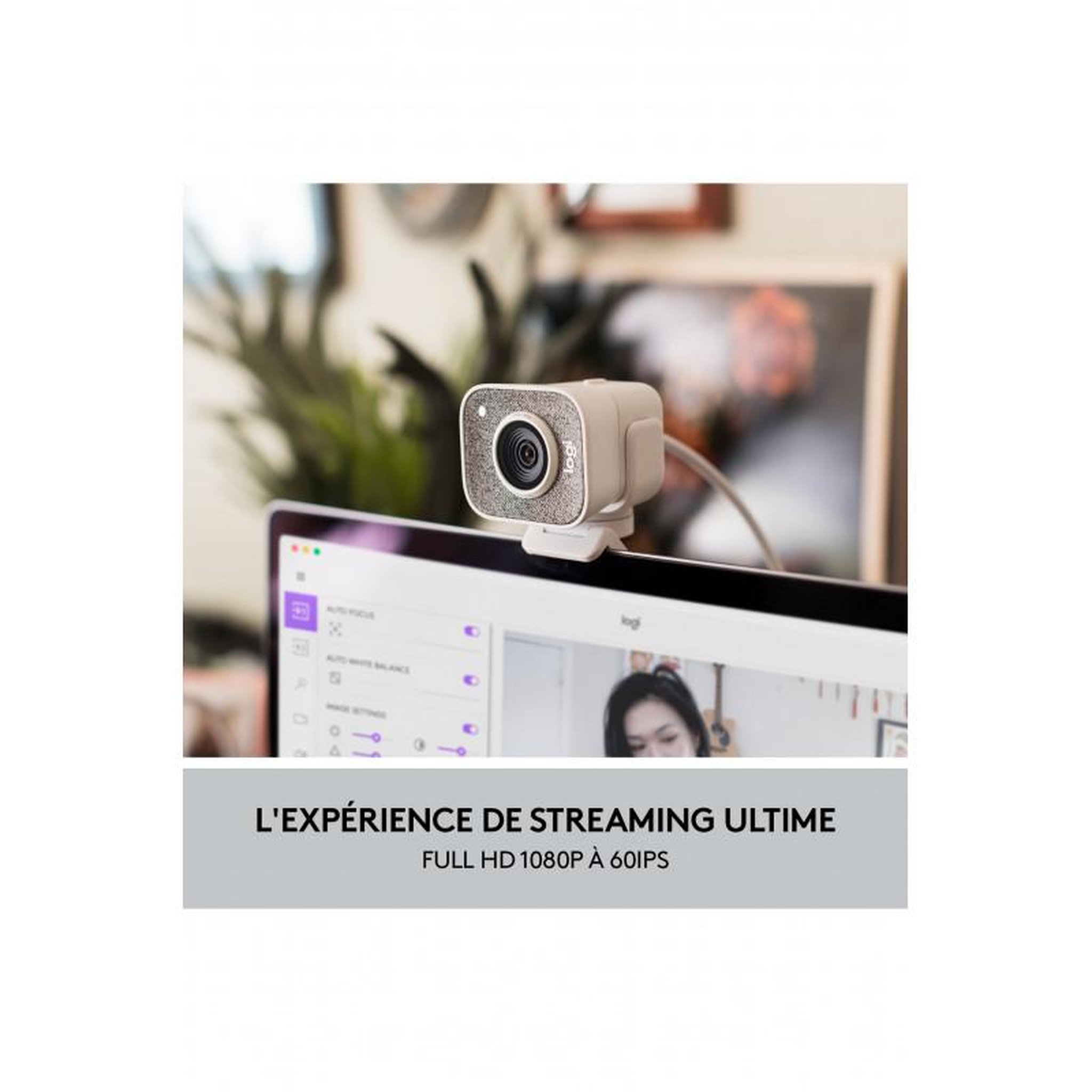 Voir la diapositive 3 : Logitech Caméra Logitech Streamcam FHD Blanc