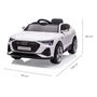 Voir la diapositive 5 : MILLY MALLY Véhicule ride-on Audi E-Tron Sportback 4x4 Blanc