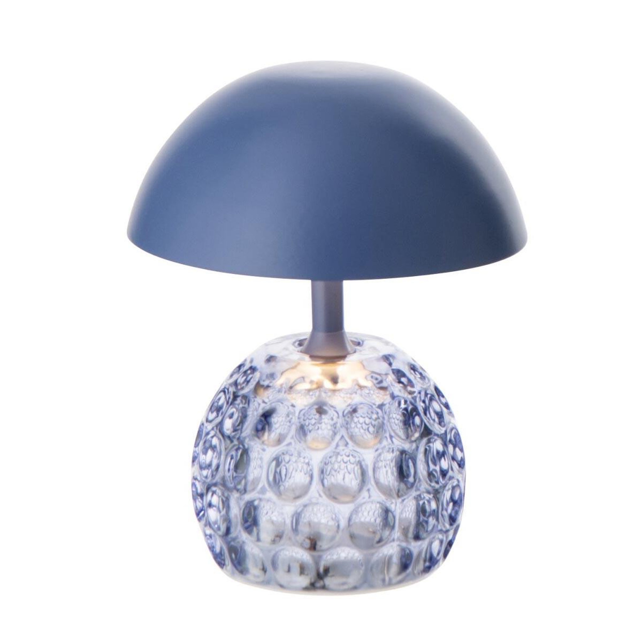 Voir la diapositive 2 : J-LINE Lampe à poser led champignon  fungo  15cm bleu