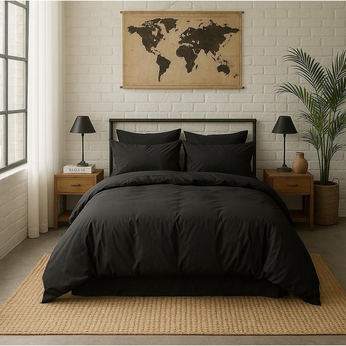 BATON ROUGE Taie d'oreiller 100% percale de coton