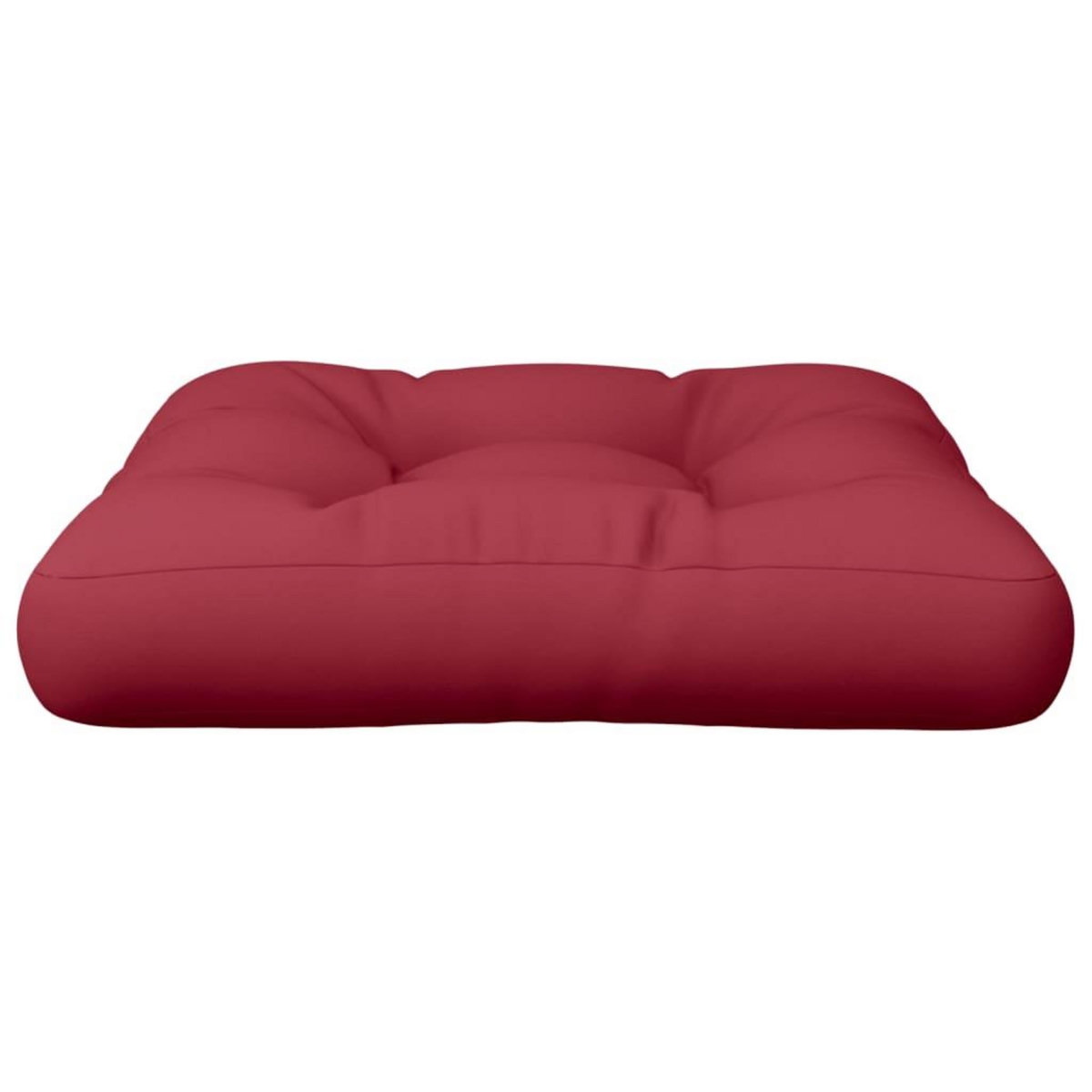 VIDAXL Coussin de palette 60x60x12 cm rouge bordeaux tissu