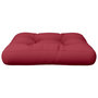 Voir la diapositive 5 : VIDAXL Coussin de palette 60x60x12 cm rouge bordeaux tissu