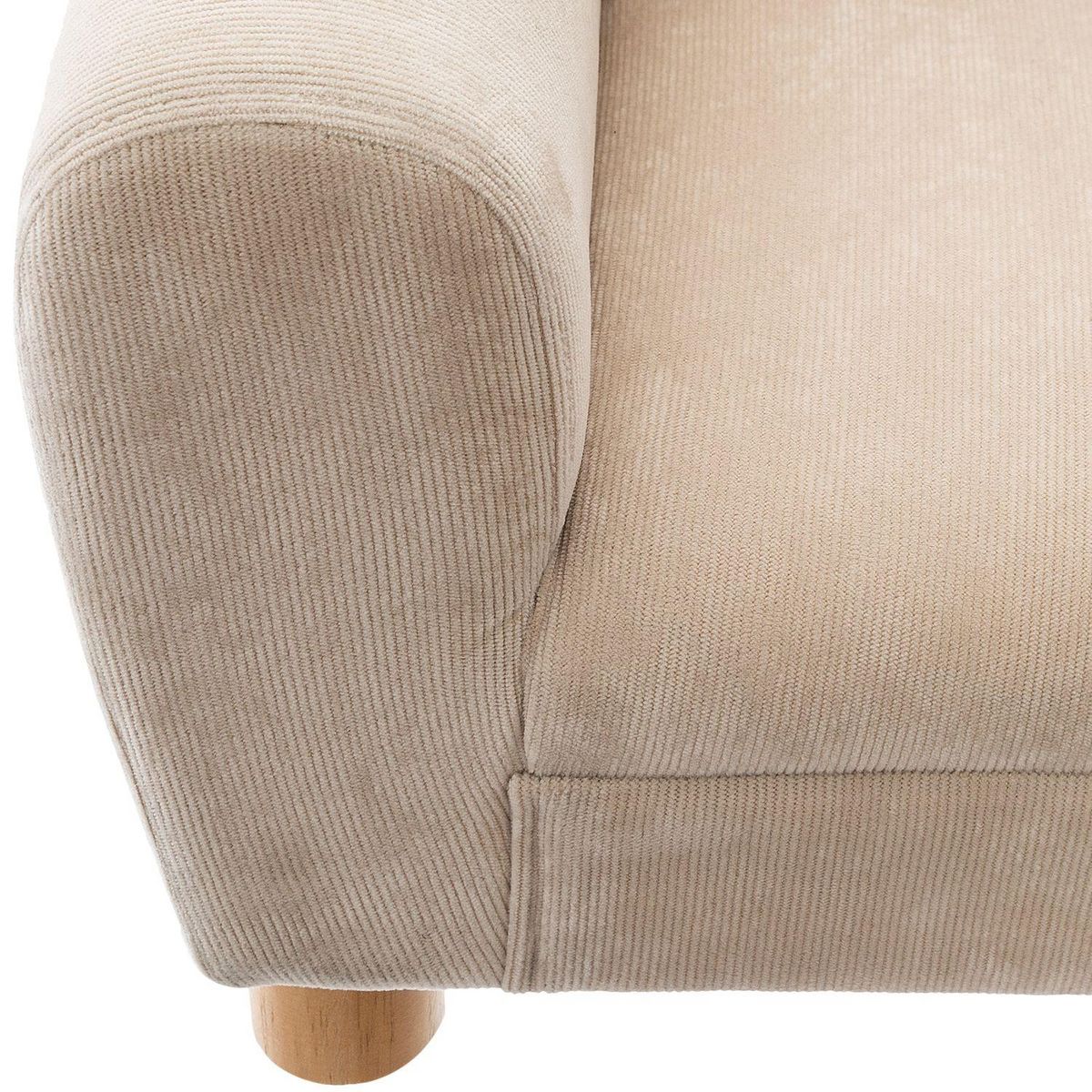 Atmosphera Kids Fauteuil enfant design bois Ours - Beige