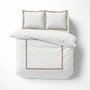 Voir la diapositive 3 : Paris Prix Parure de Lit 3 Pièces  Lauraline  260x240cm Blanc