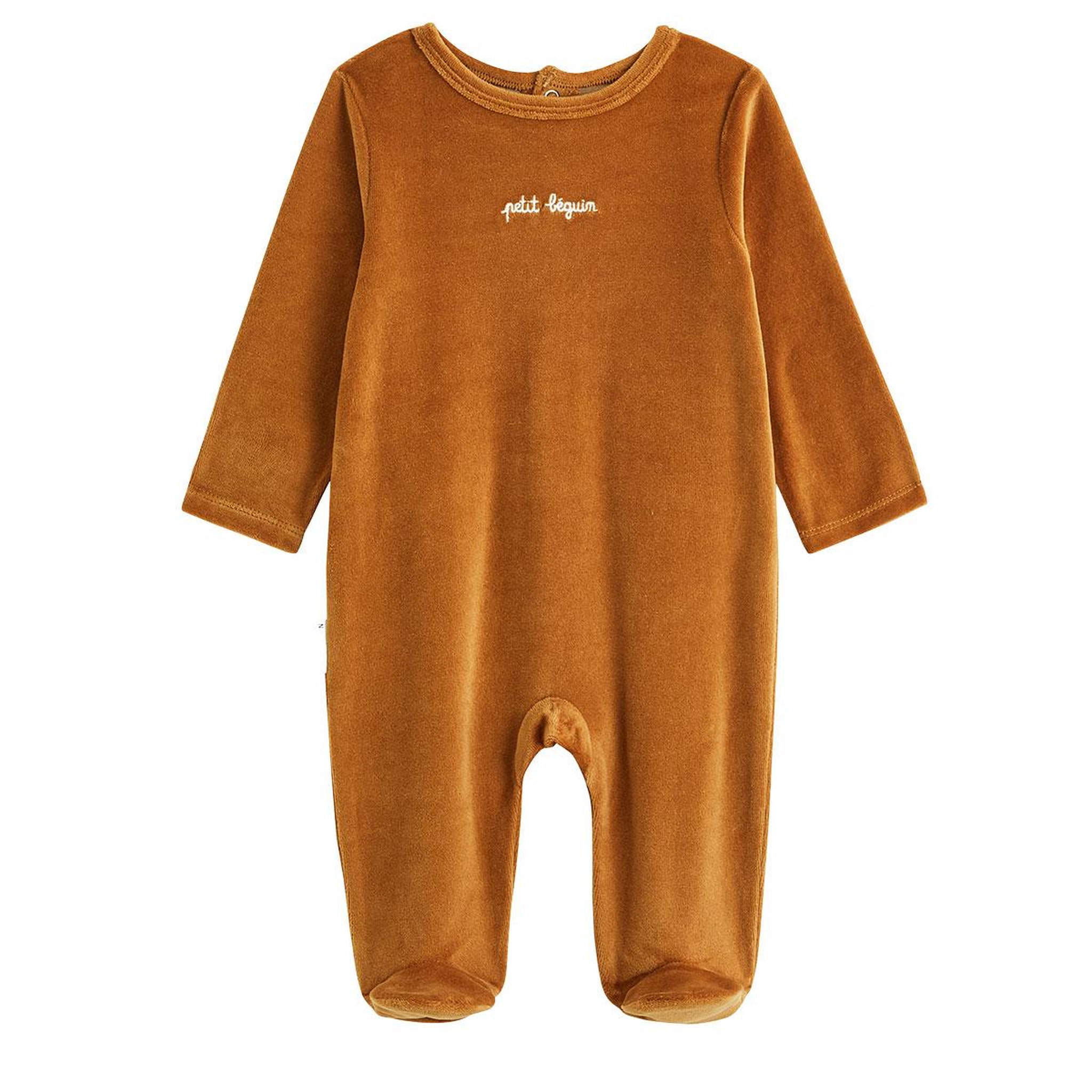 Voir la diapositive 5 : PETIT BEGUIN Lot de 2 pyjamas bébé en velours