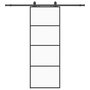 Voir la diapositive 2 : VIDAXL Porte coulissante kit de quincaillerie noir 76x205 cm verre ESG