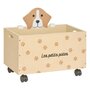 Voir la diapositive 1 : Atmosphera Kids Coffre à Roulettes Enfant  Chien  48cm Beige