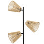 Voir la diapositive 2 : ATMOSPHERA Lampadaire 3 Abat-jours  Gaida  150cm Naturel