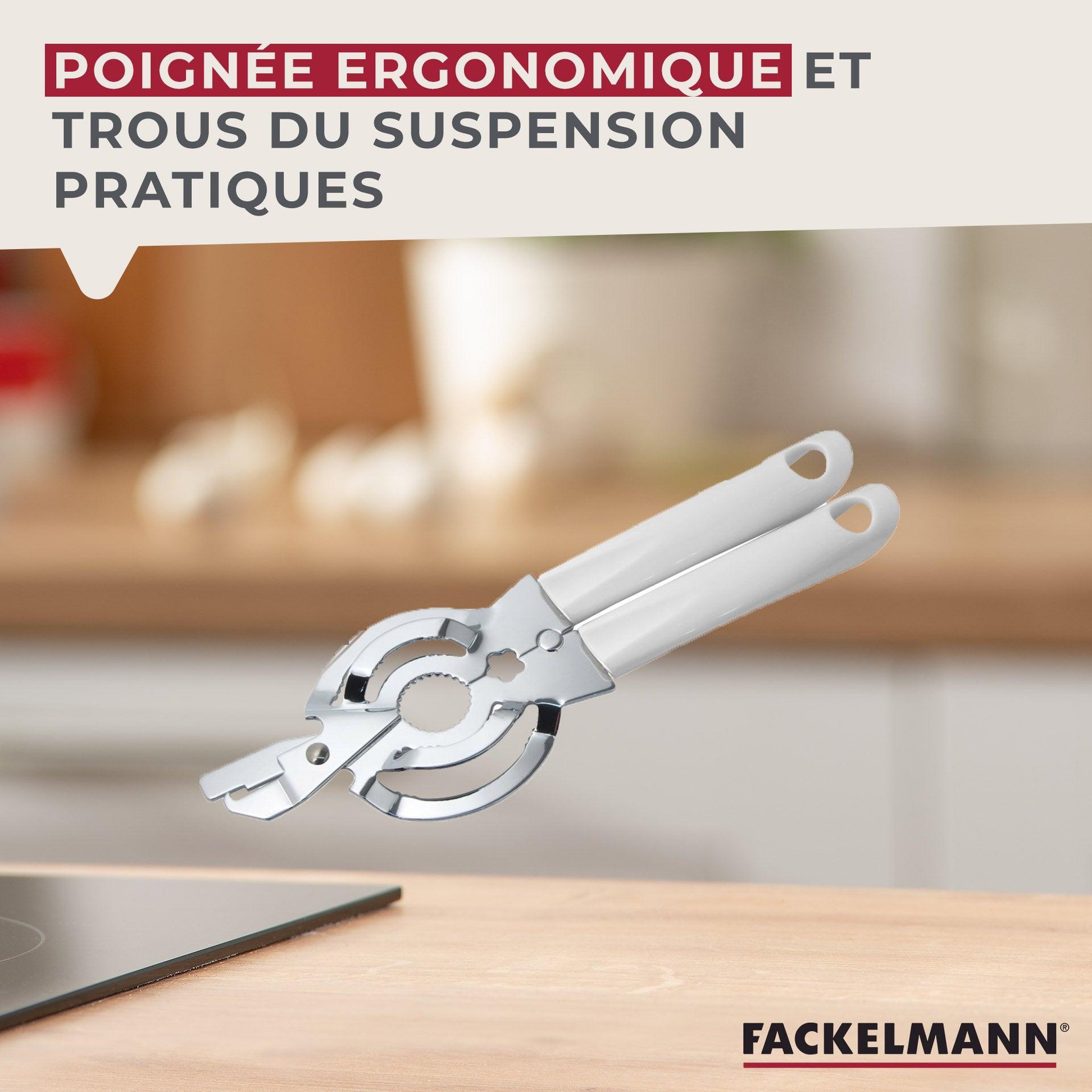 Voir la diapositive 4 : Fackelmann Ouvre bocal manuel multifonction 27 cm fackelmann arcadalina
