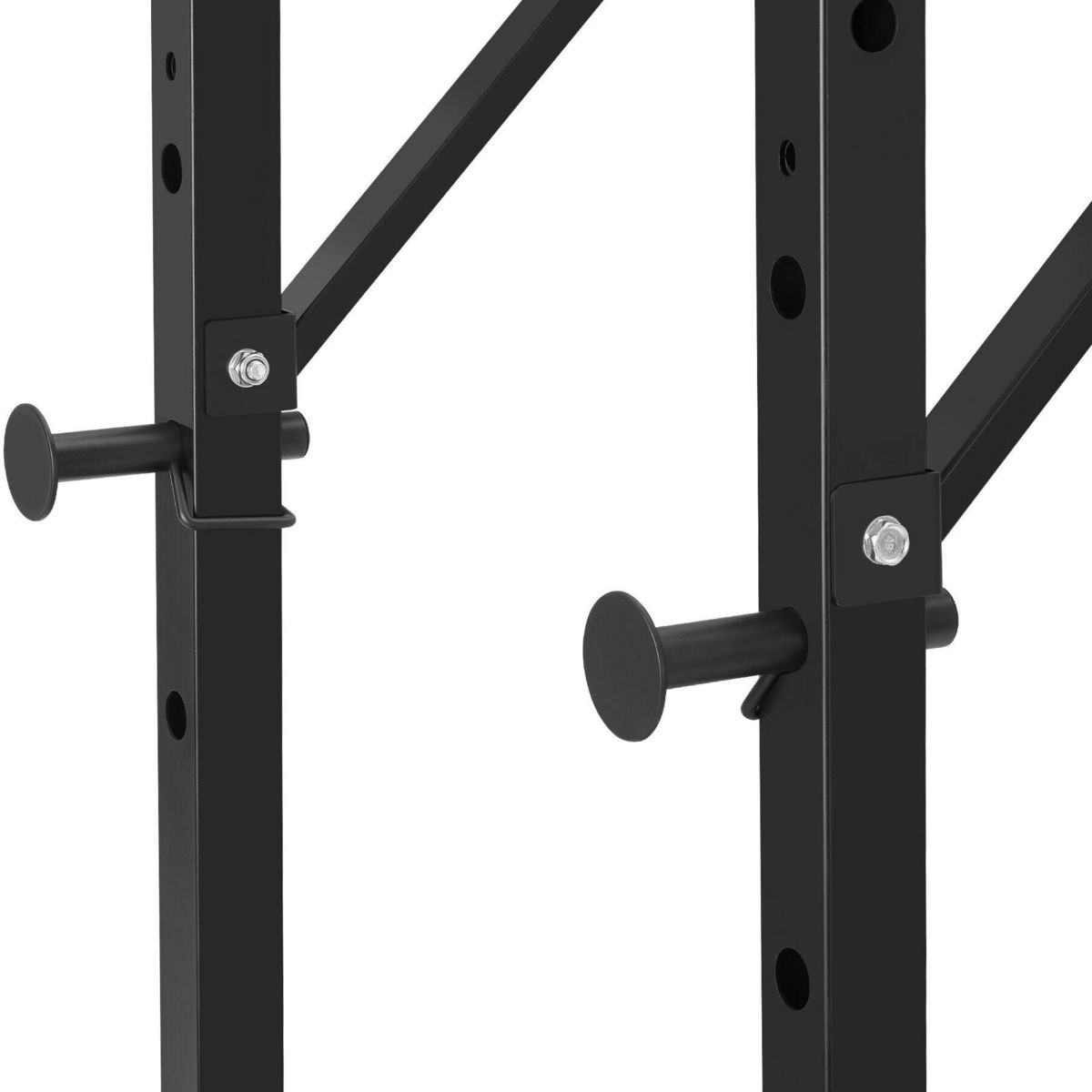 tectake Station de musculation avec banc de musculation pliable noir