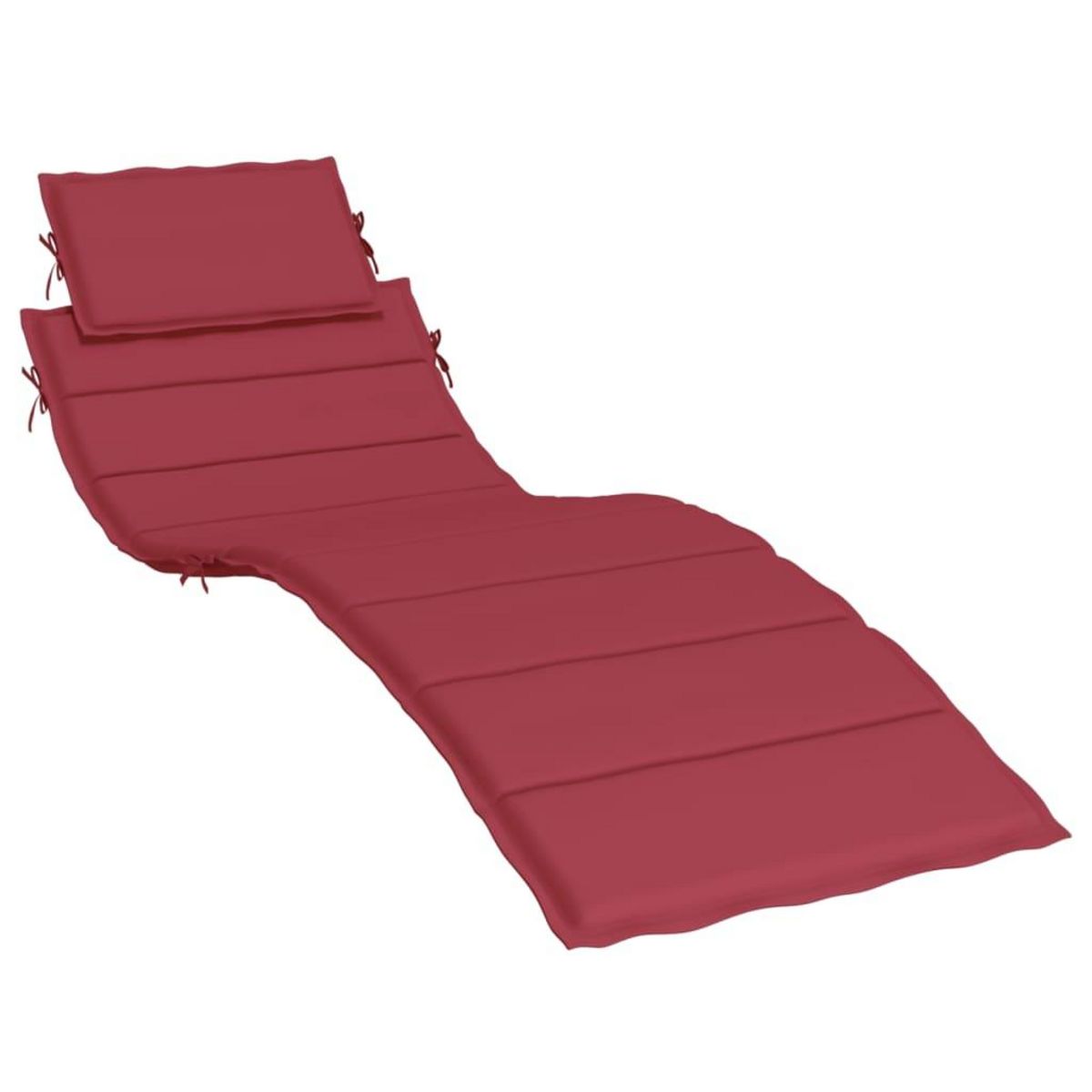 VIDAXL Coussin de chaise longue rouge bordeaux 186x58x3cm tissu oxford