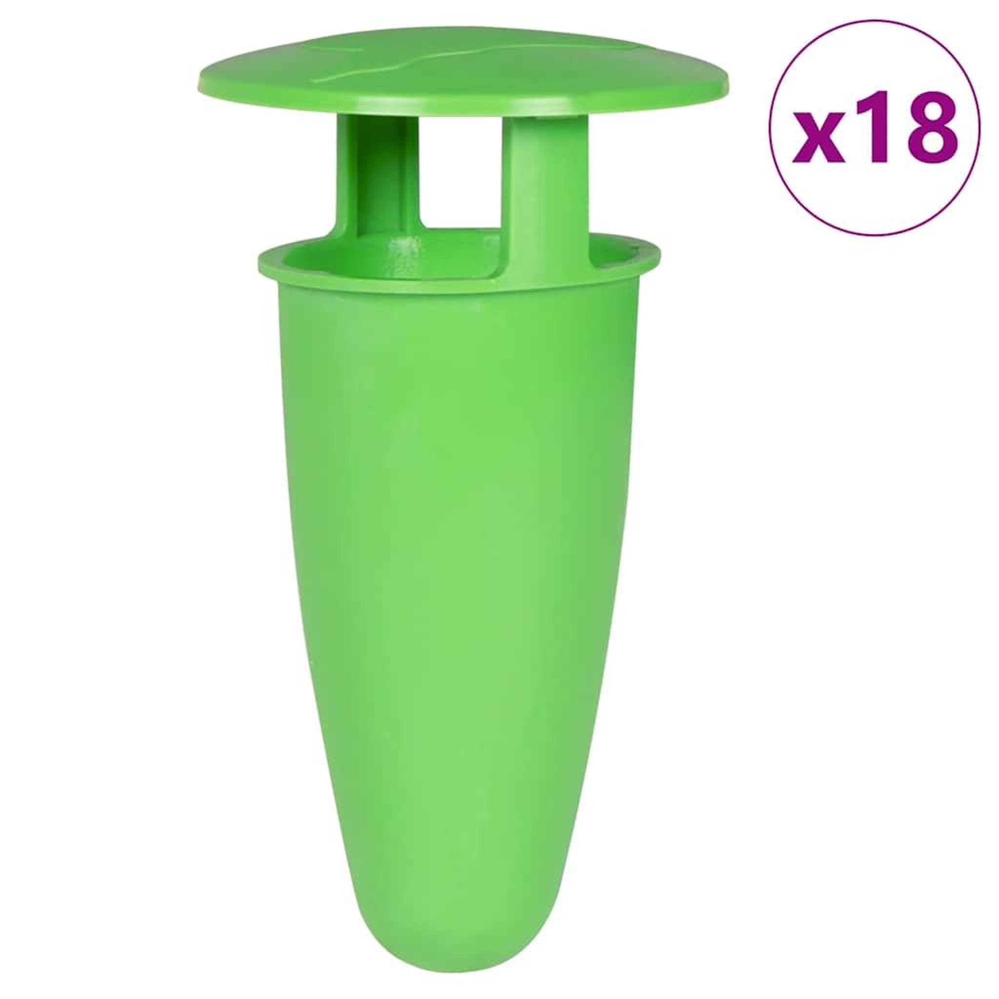 VIDAXL Pieges a limaces et escargots 18 pcs vert