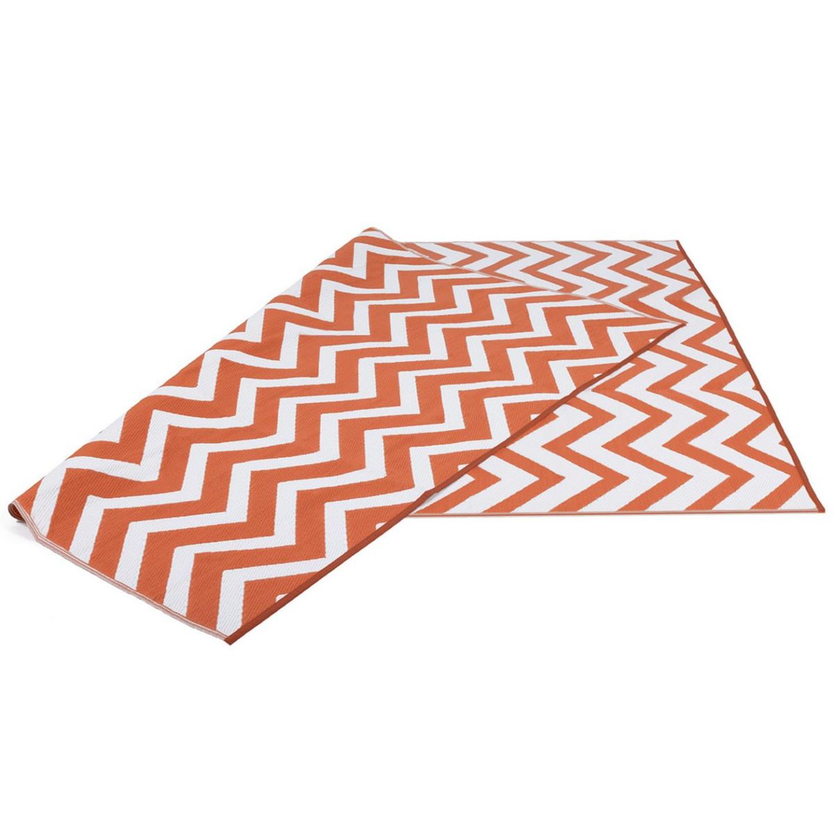 ID MARKET Tapis extérieur CHEVRONS terracotta 270 x 370 CM