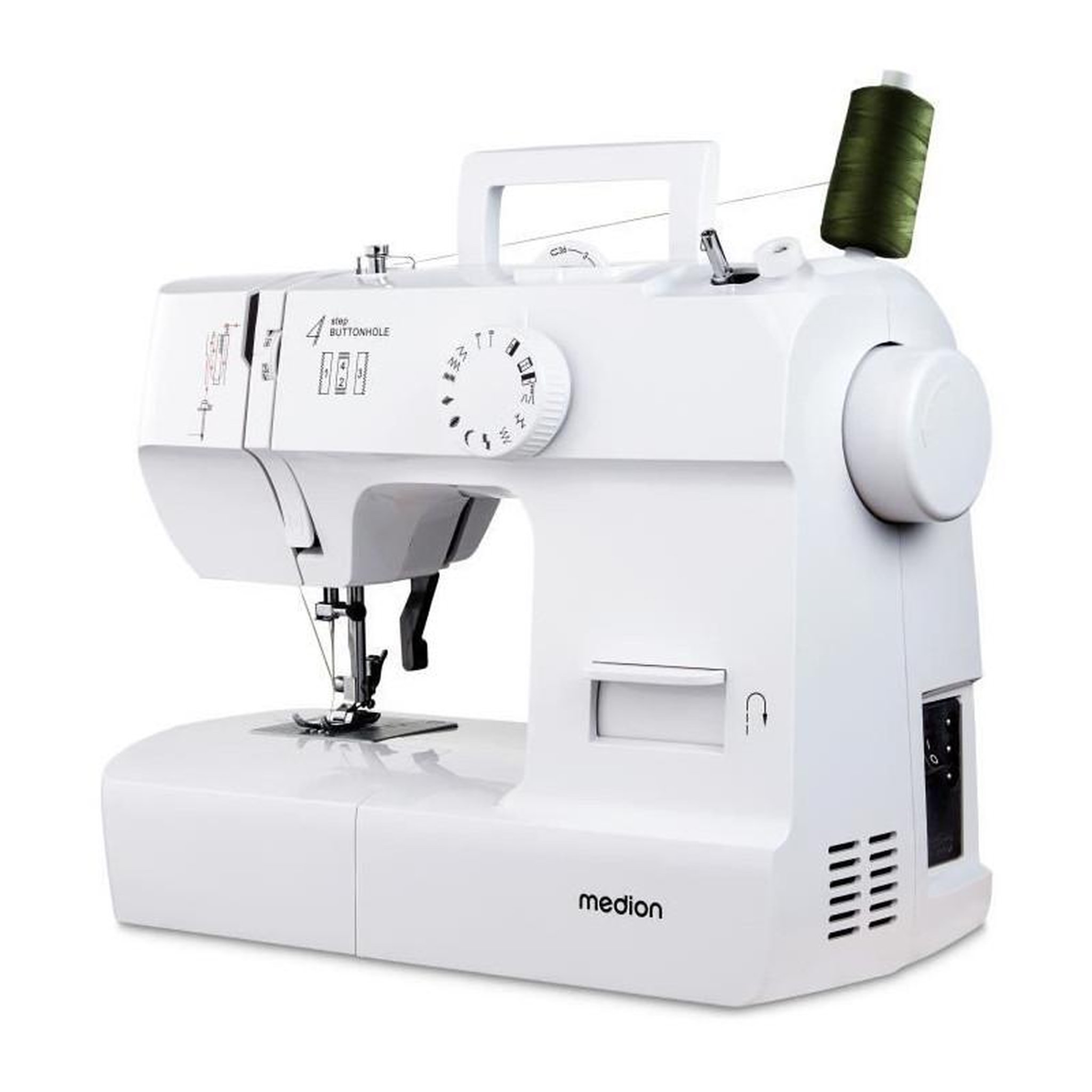 Medion Machine a Coudre - MEDION - SM 70 - 71W - 12 Points - 700 tr/min - LED - Blanc