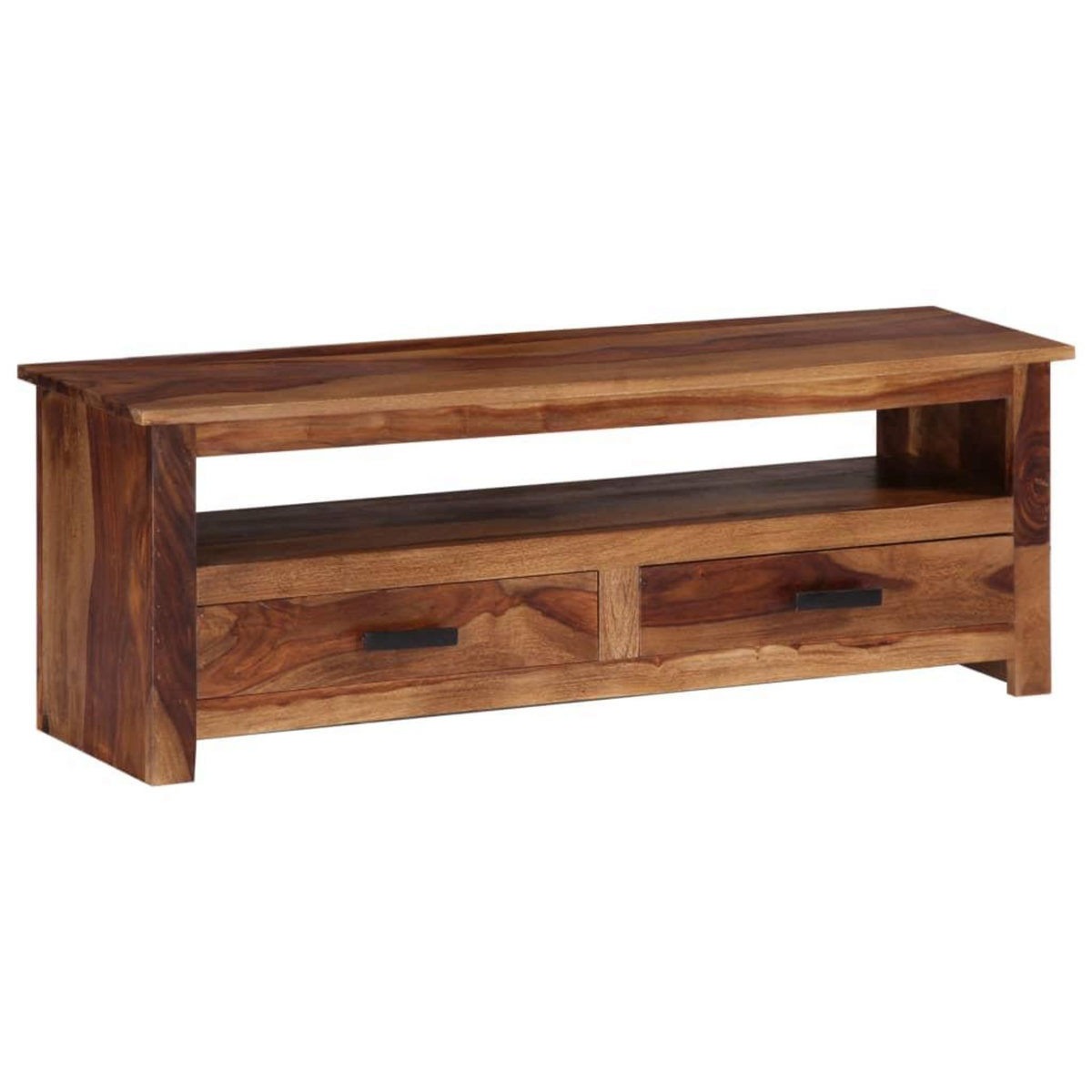 VIDAXL Meuble TV 118x30x40 cm Bois massif
