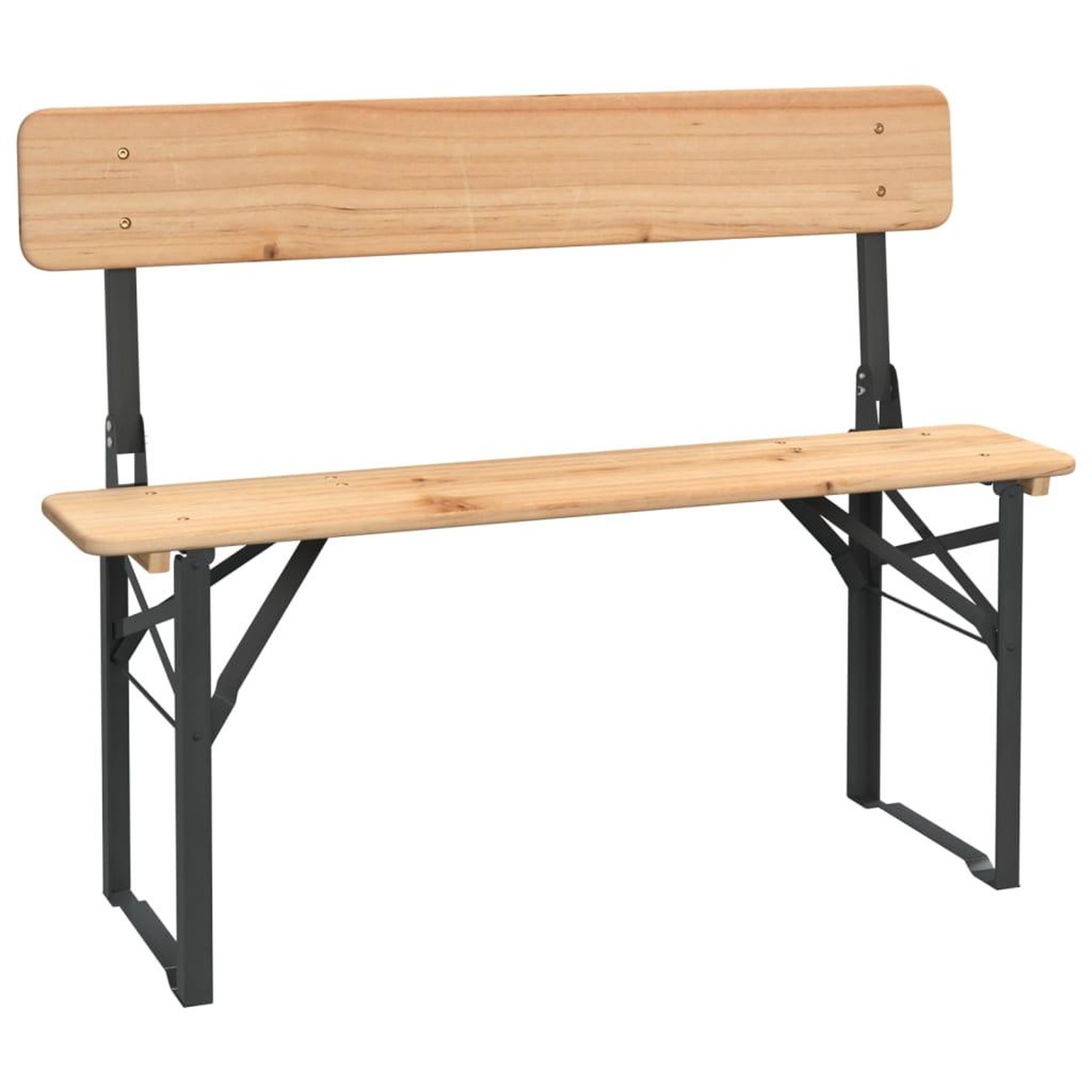 Voir la diapositive 4 : VIDAXL Ensemble de tables a biere pliantes 3 pcs bois massif de sapin