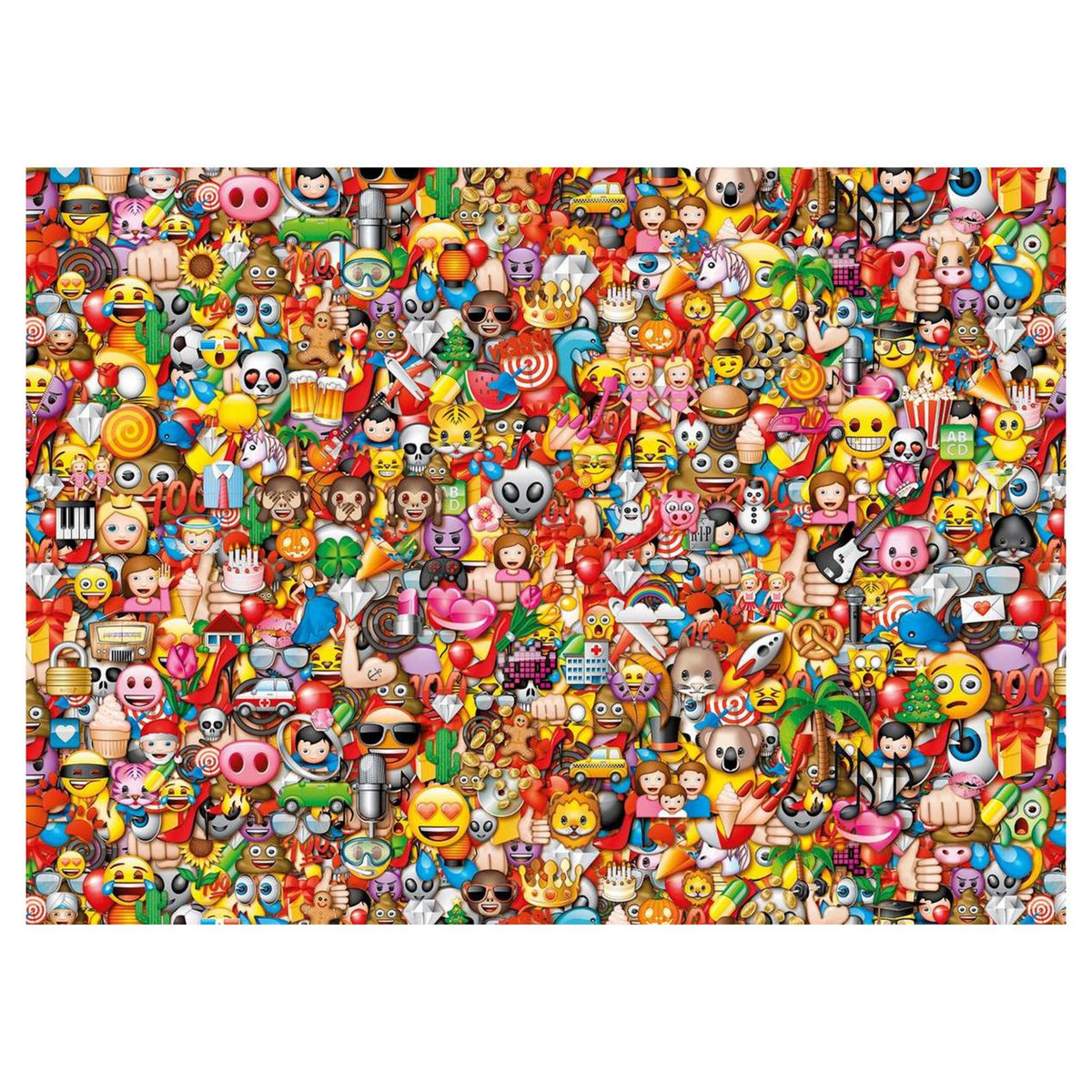CLEMENTONI  Puzzle Panorama 1000 Pièces- Emoji