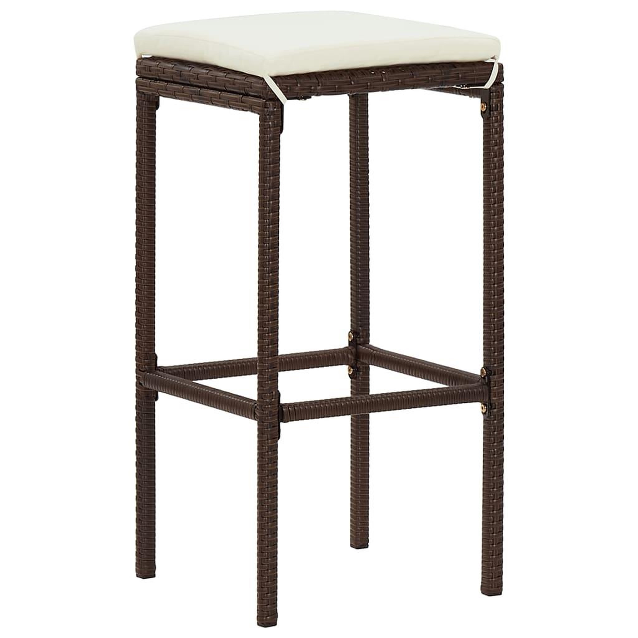Voir la diapositive 4 : VIDAXL Ensemble de bar de jardin 5 pcs marron bois massif acacia rotin
