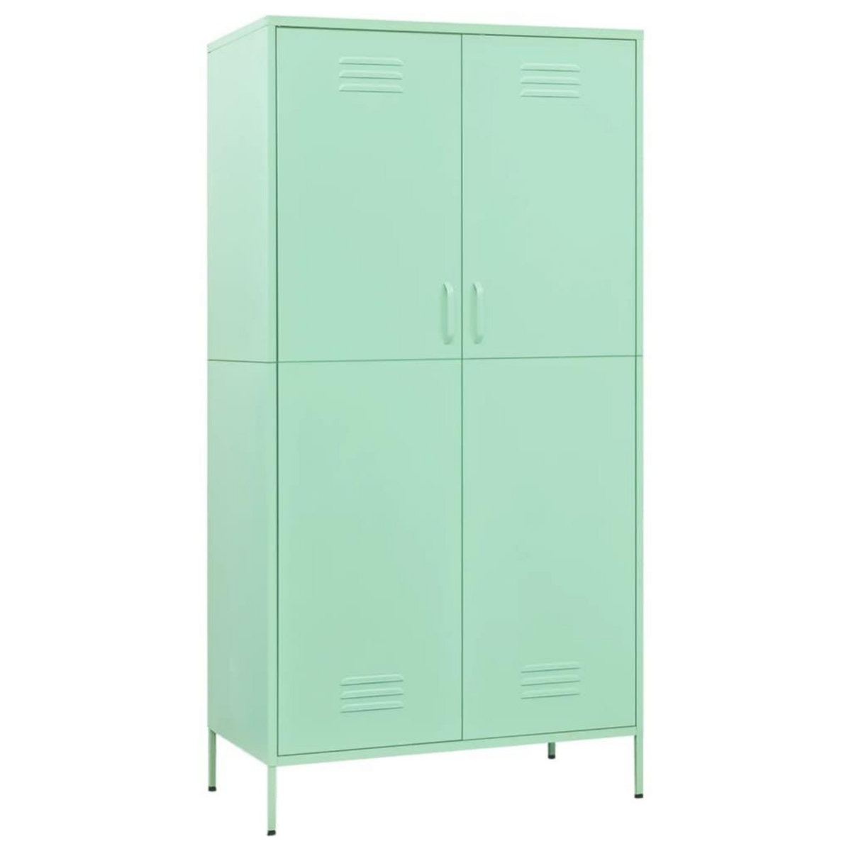 VIDAXL Garde-robe Vert menthe 90x50x180 cm Acier