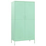 Voir la diapositive 2 : VIDAXL Garde-robe Vert menthe 90x50x180 cm Acier