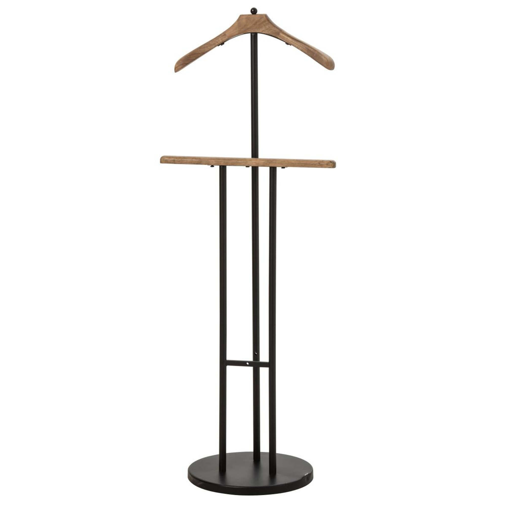 J-LINE Valet de chambre en métal  butler  128cm noir