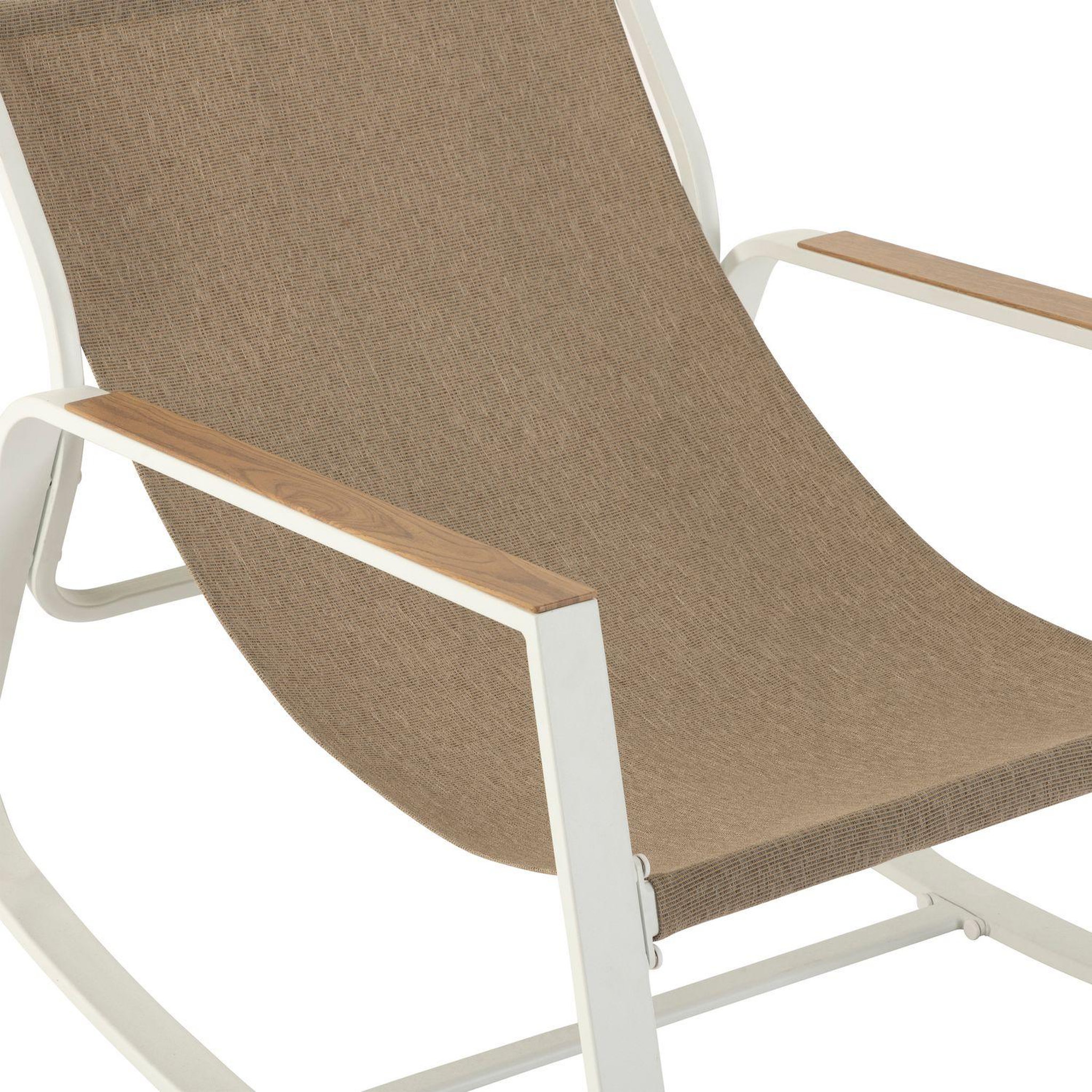 Voir la diapositive 4 : HESPERIDE Fauteuil de jardin à bascule felinio - taupe
