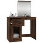 Voir la diapositive 5 : VIDAXL Coiffeuse et miroir chene fume 90x50x132,5 cm bois d'ingenierie