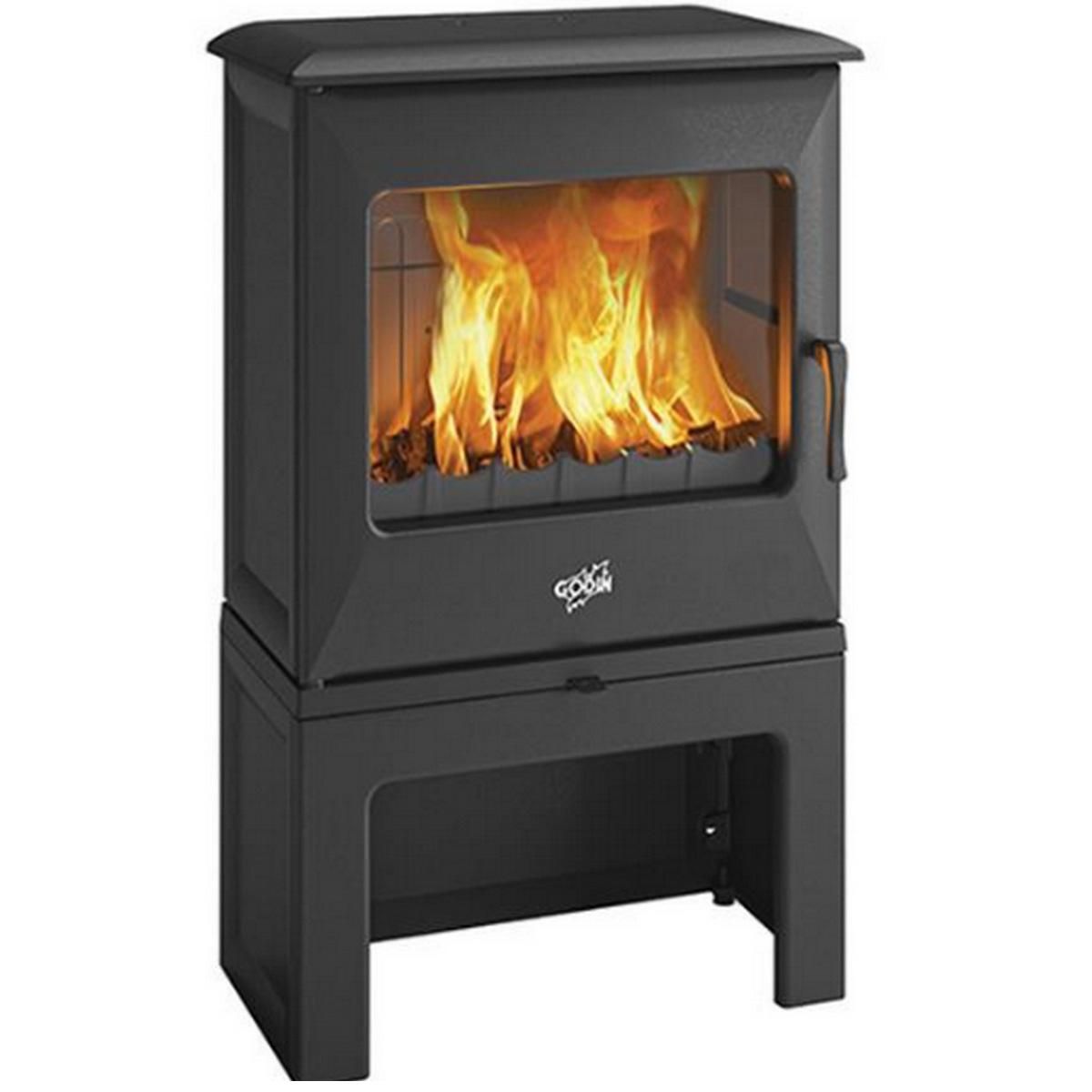 Godin Poêle à bois fonte 5kw noir - 388150PEINTANTHRACITE