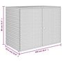 Voir la diapositive 6 : VIDAXL Armoire de rangement jardin Noir 100x55,5x80 cm Resine tressee