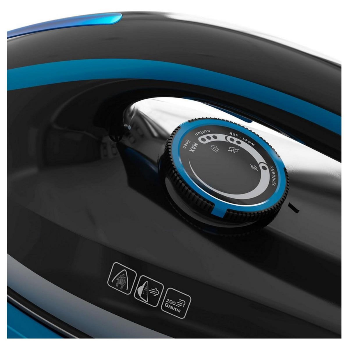 Black et Decker Centrale vapeur 3bars 120gr/min autonomie illimitée noir/bleu - BXSS2401E