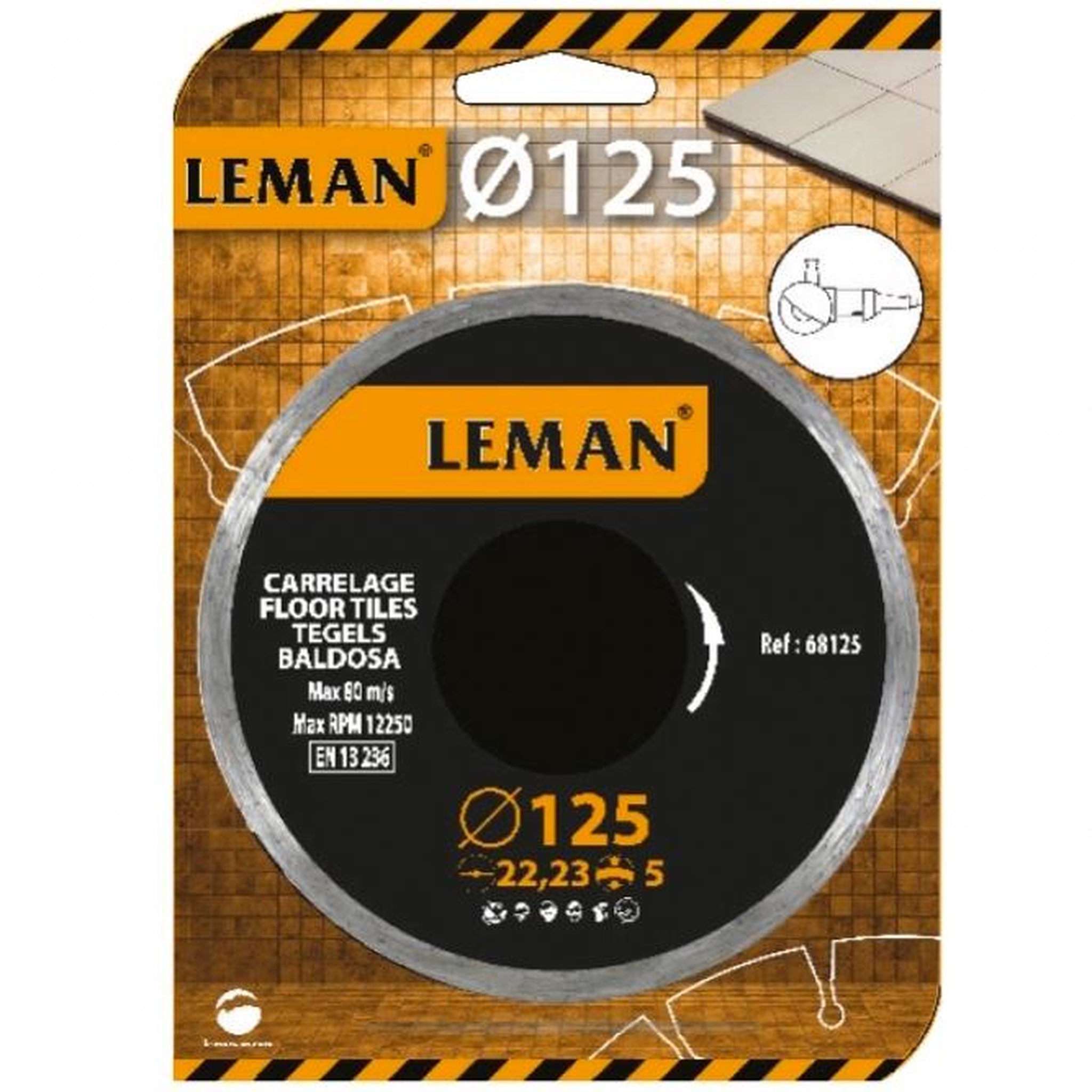 Voir la diapositive 1 : Leman Disque diamant pour carrelage de 125 mm de diamètre