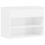 Voir la diapositive 2 : VIDAXL Banc a chaussures Blanc brillant 60x30x45 cm Bois d'ingenierie