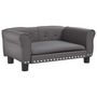 Voir la diapositive 2 : VIDAXL Lit pour chien gris 70x45x30 cm similicuir