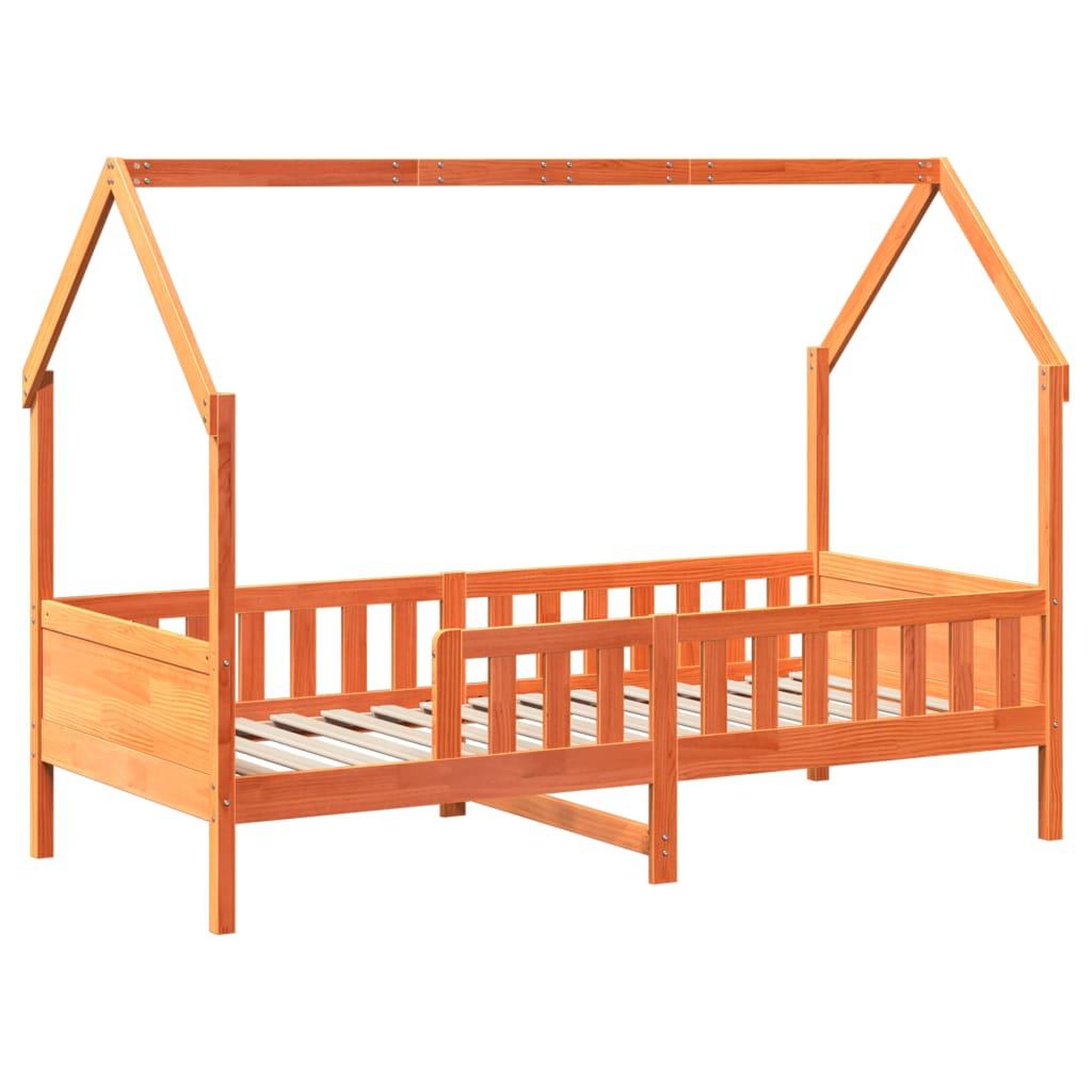 Voir la diapositive 3 : VIDAXL Cadre de lit d'enfants forme de maison sans matelas pin