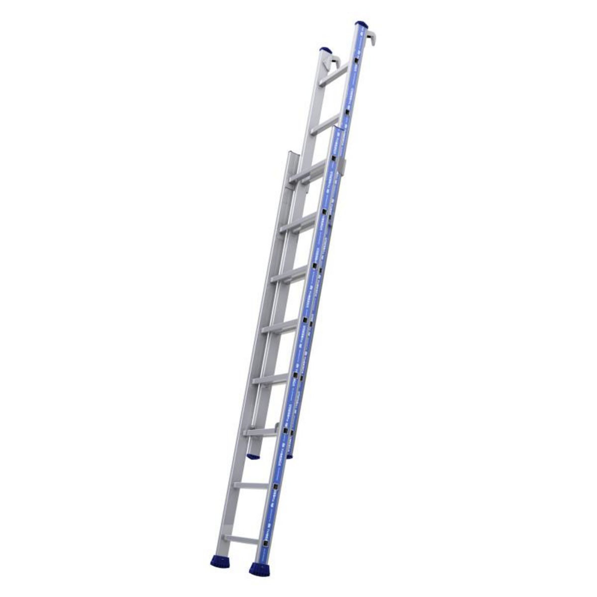 TUBESCA Échelle Platinium coulisse à main 2 plans 2,34x4,02m à crochets TUBESCA COMABI 02422708 002