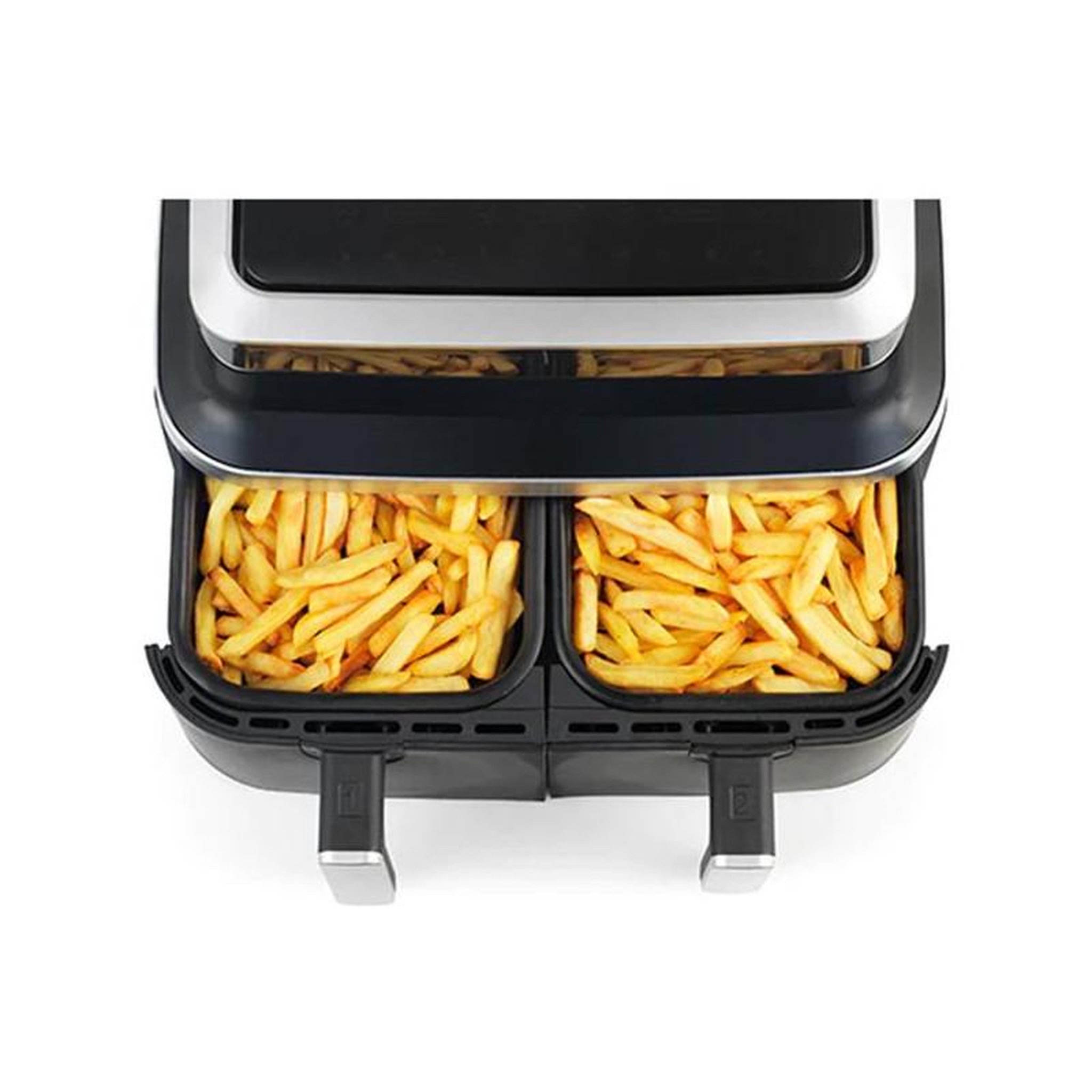 Voir la diapositive 4 : Kitchen chef Friteuse sans huile double 2600w noir - kcpfr84-airduo