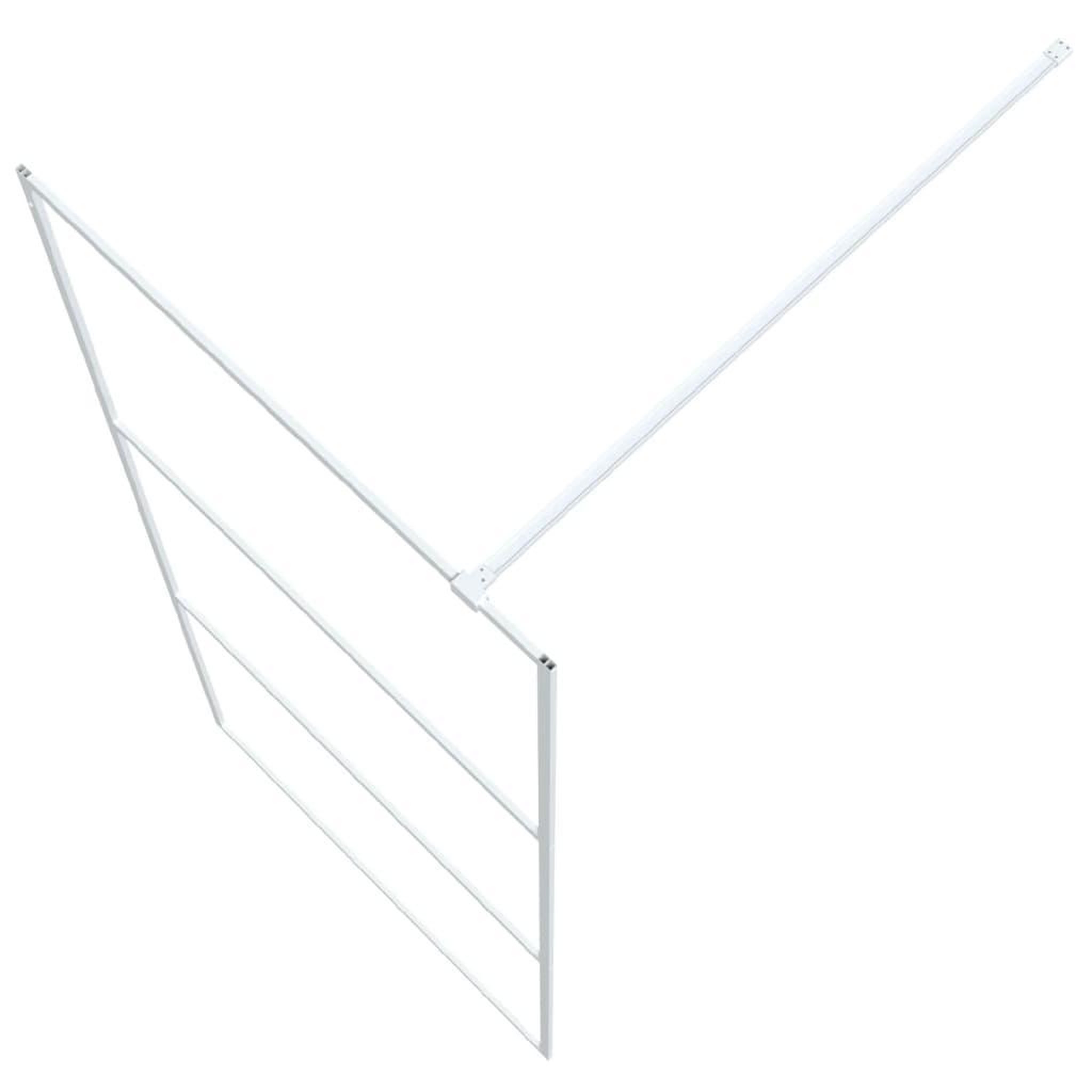 Voir la diapositive 5 : VIDAXL Paroi de douche Blanc 90x195 cm Verre ESG transparent