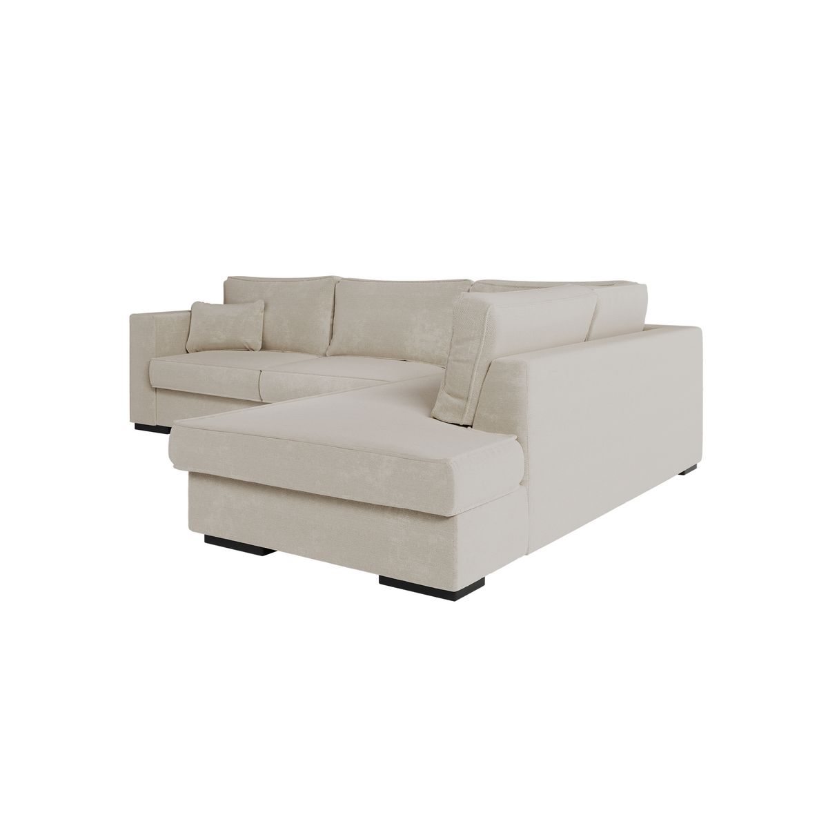 Canapé d'angle droit 4 places tissu PENELOPE