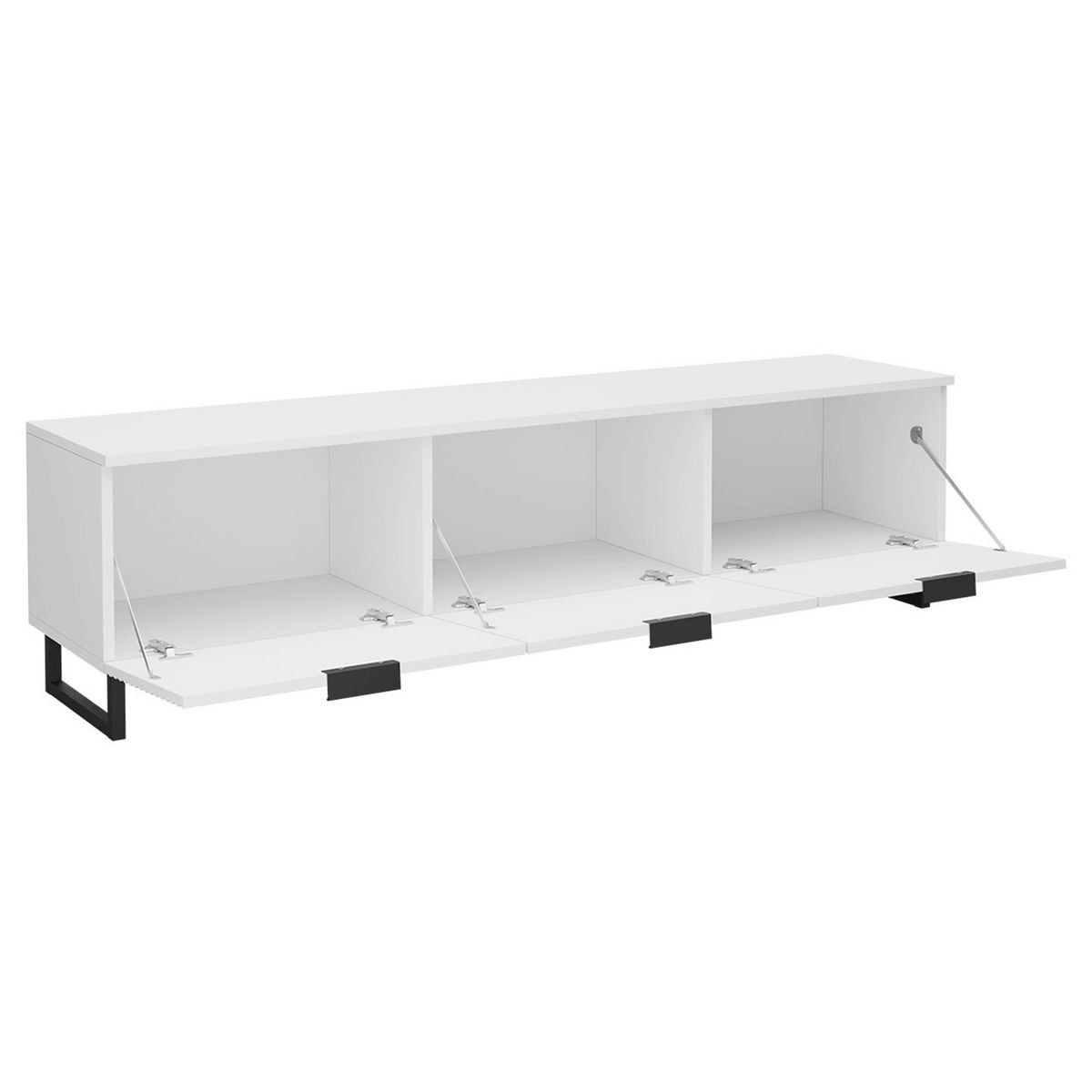 BEST MOBILIER Barbara - meuble tv - blanc - 150 cm