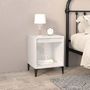Voir la diapositive 3 : VIDAXL Tables de chevet 2 pcs Blanc brillant 40x35x50 cm