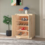 Voir la diapositive 3 : VIDAXL Armoire a chaussures 60x35x80 cm Bois de pin massif