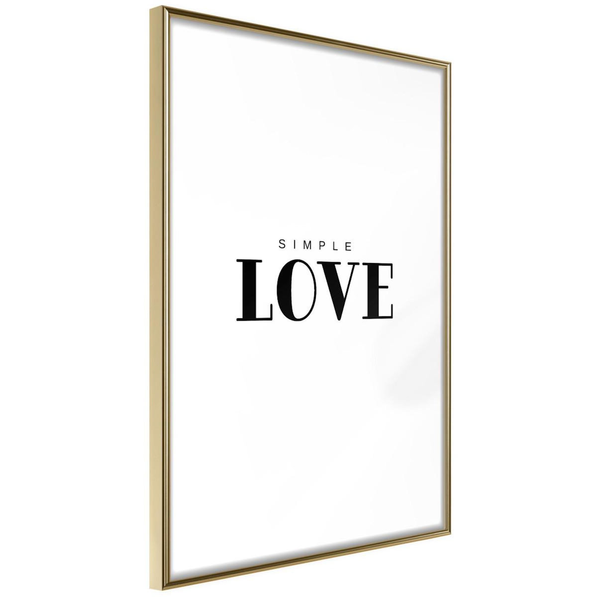 Paris Prix Affiche Murale Encadrée  Simple Love