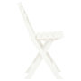 Voir la diapositive 5 : VIDAXL Chaises de jardin pliables lot de 2 Plastique Blanc