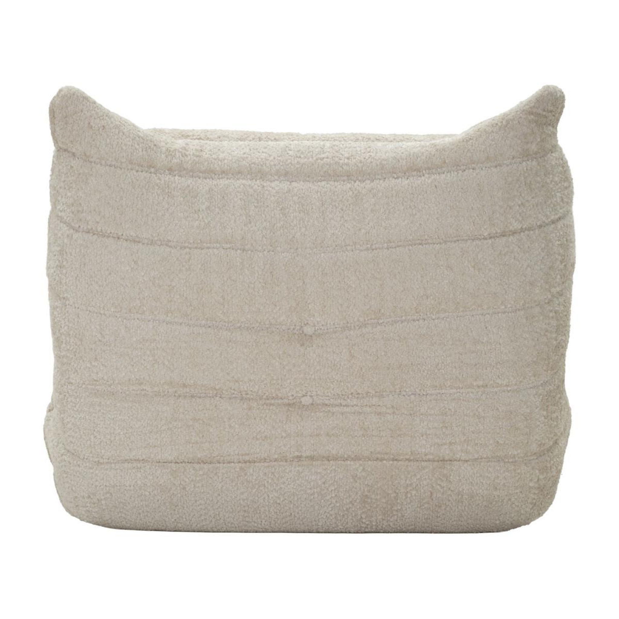 Voir la diapositive 5 : Paris Prix Chauffeuse tissu bouclette  mask  103cm blanc