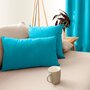 Voir la diapositive 2 : Paris Prix Coussin Déco Uni  Panama  30x50cm Turquoise