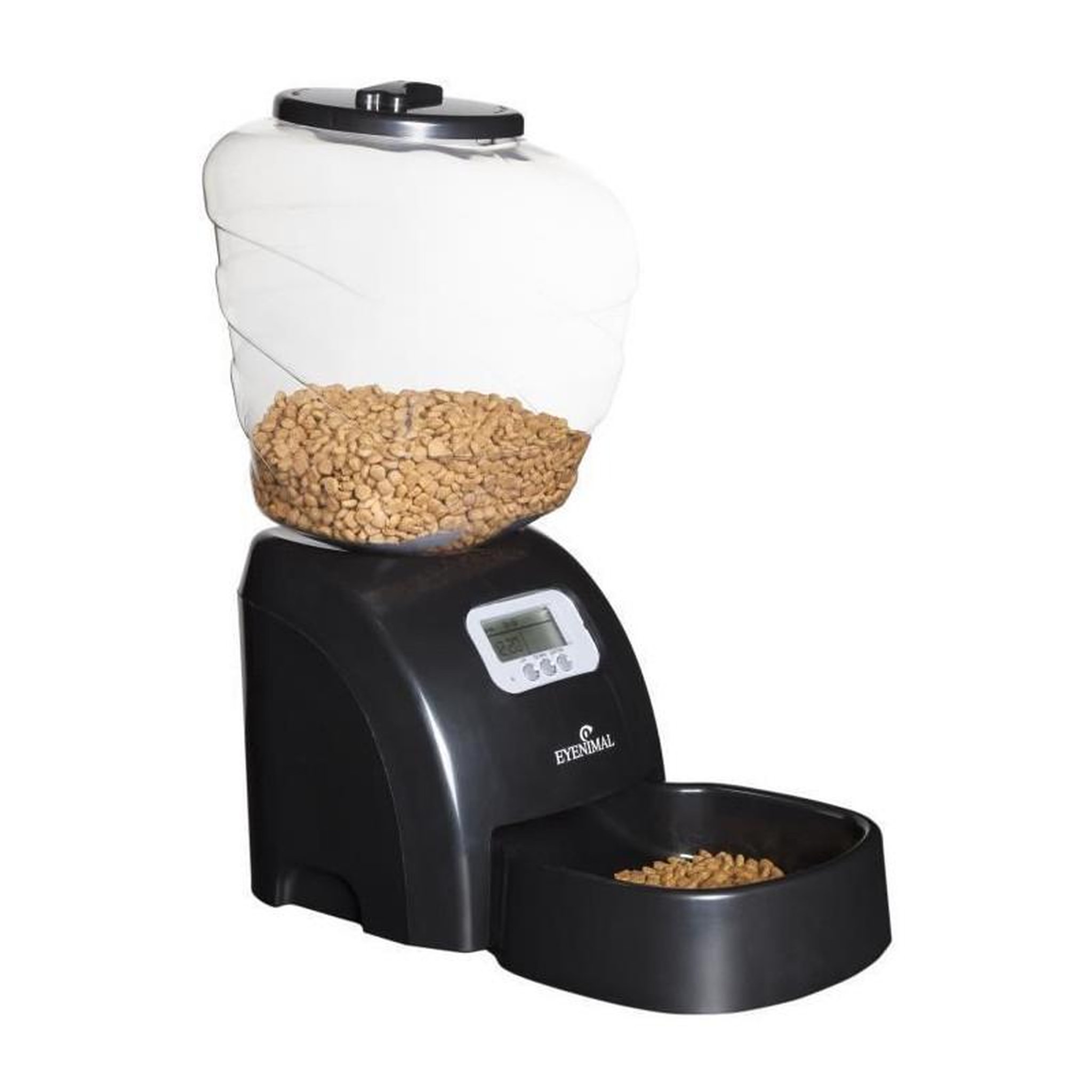 EYENIMAL EYENIMAL Distributeur automatique de croquettes 45x20x47 cm - Noir - Pour chat et petit chien