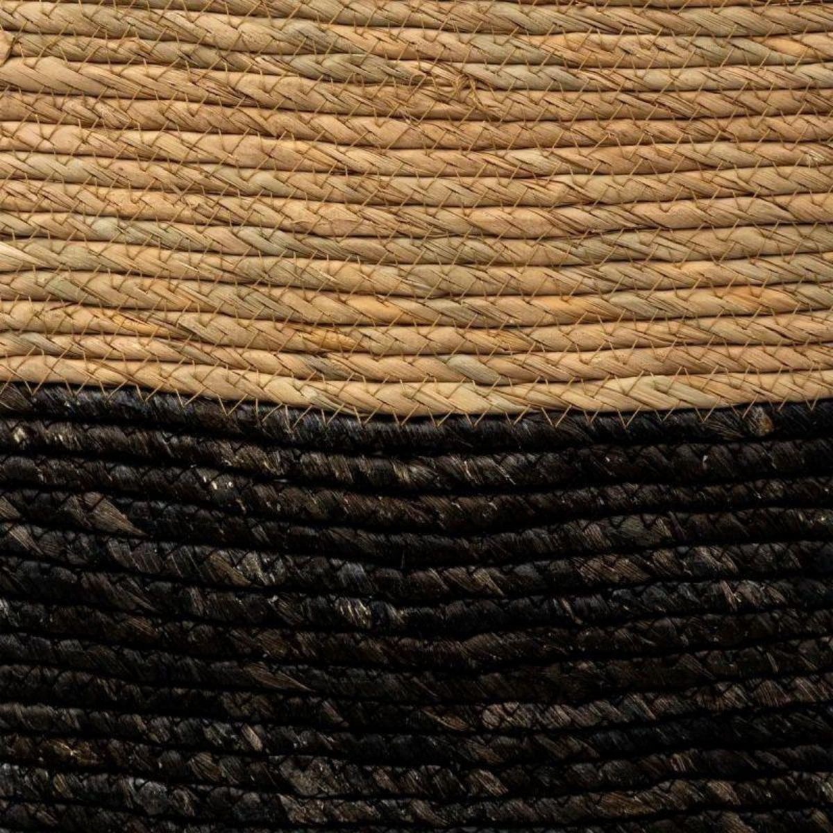  Boîte de Rangement  Tressée  31x31cm Noir